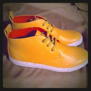 BLVCKSCVLE Yellow High Tops Size 10